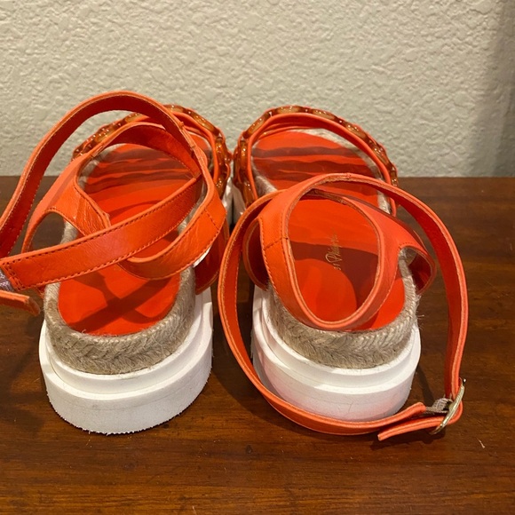 3.1 Phillip Lim Noa Platform Sandals size 40 Cruz Ring Platform watermelon red - Picture 9 of 11